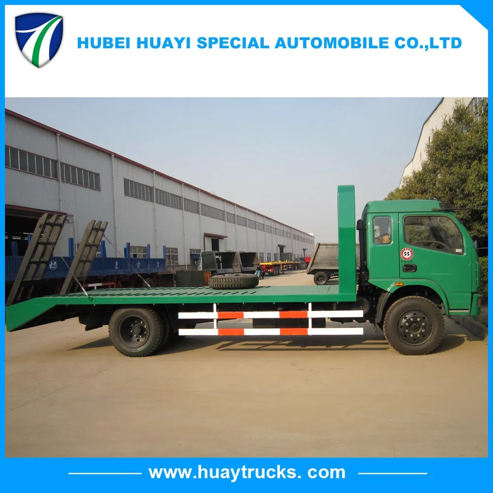 2021 hot sale good quality Dongfeng 6 tons flatbed transport truck for delivery excavator or other mechanism