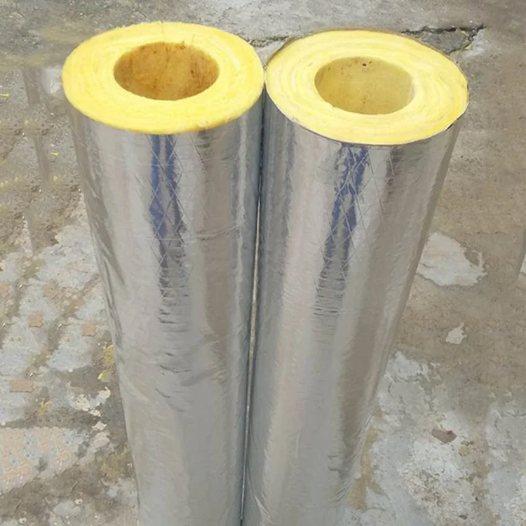 
thermal isolation pipe insulation fiber glass wool air conditioning low price 