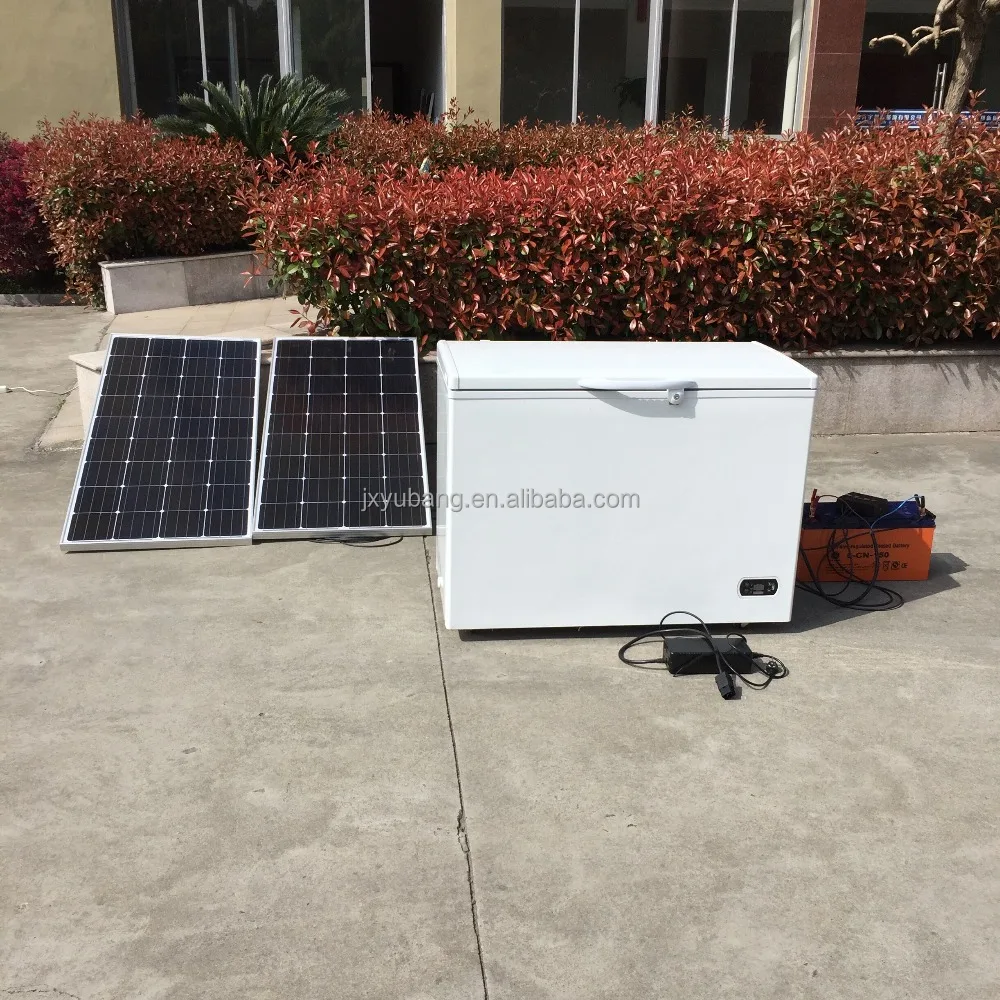 
Winbright 268L DC 12V 24V Solar Freezer complete kit for remote use 