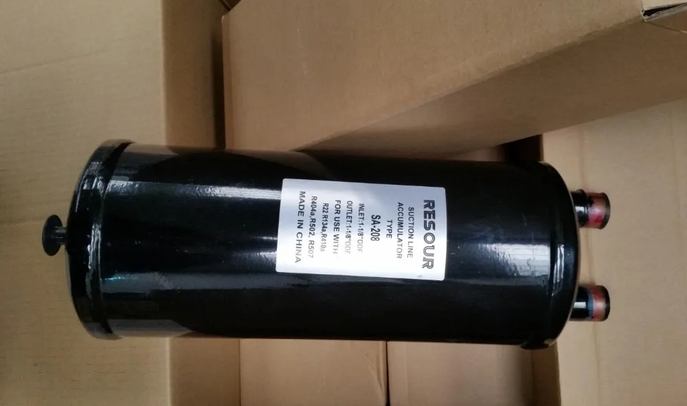 Refrigeration Suction Line Accumulators, Oil Gas Separator For Refrigeration & Heat Exchanger Equipment Parts