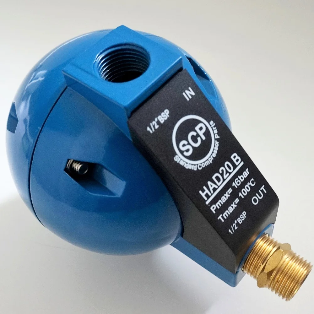 ISO9001 brass aluminium air tank auto drain valve for air compressor