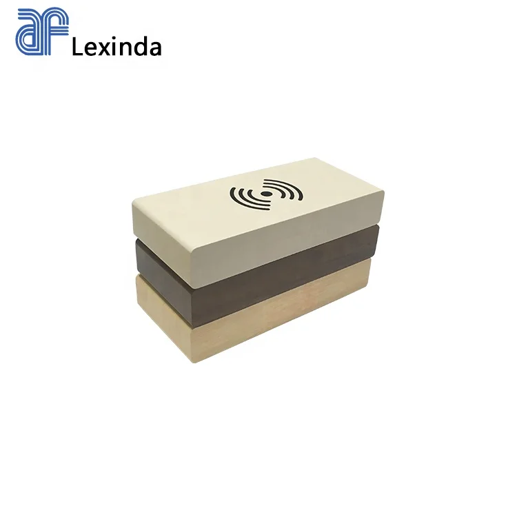 EMAF Newest best gift thin Qi wireless charger digital desktop alarm clock time day calendar clock with LED display