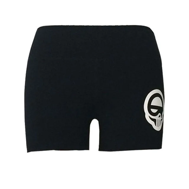 Yoga wear print your own logo high quality black womens fitness shorts