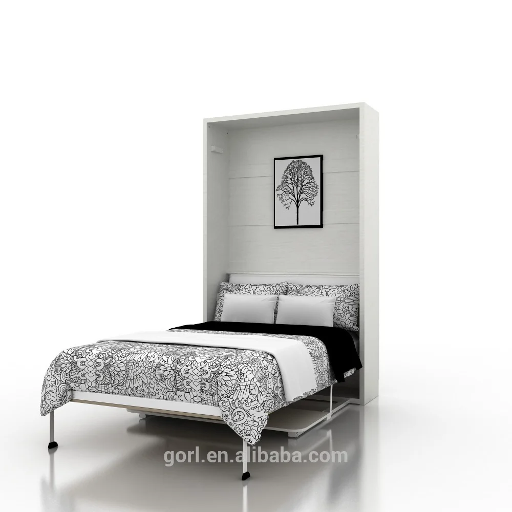 Mechanism for queen folding bed wall bed murphy bed with desk full size