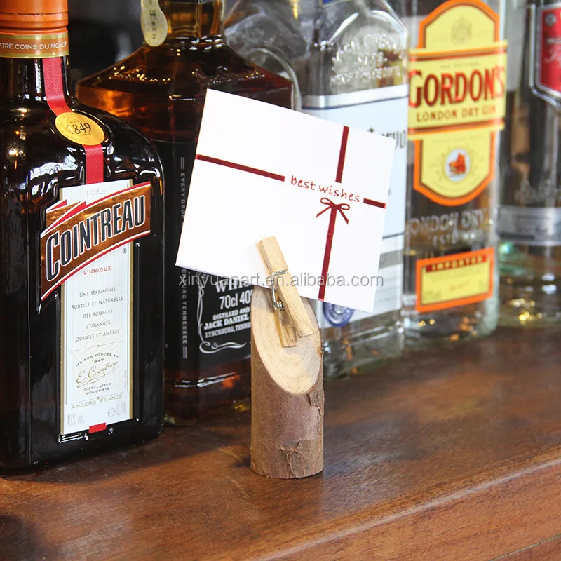 Personalized logo mini wooden clips for photo/ clothes 35mm wooden clips for christmas gift