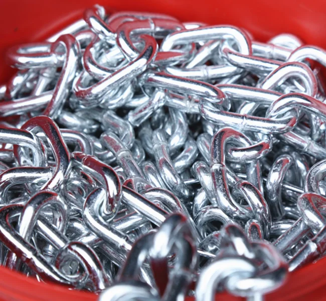 short type 4-6mm small galvanized link chains for binding