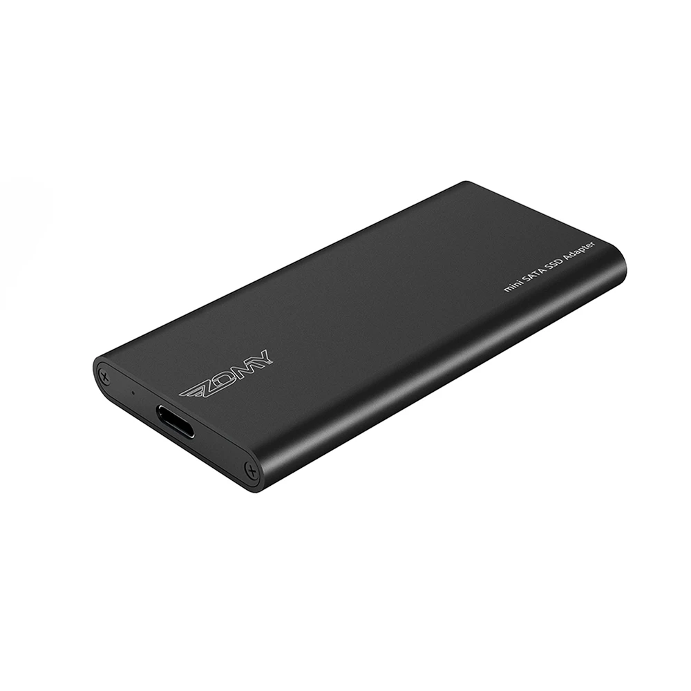 
mSATA to USB 3.1 Gen2 6GBPS SSD Enclosure with USB Type C Interface for mSATA Internal Solid State Drive 