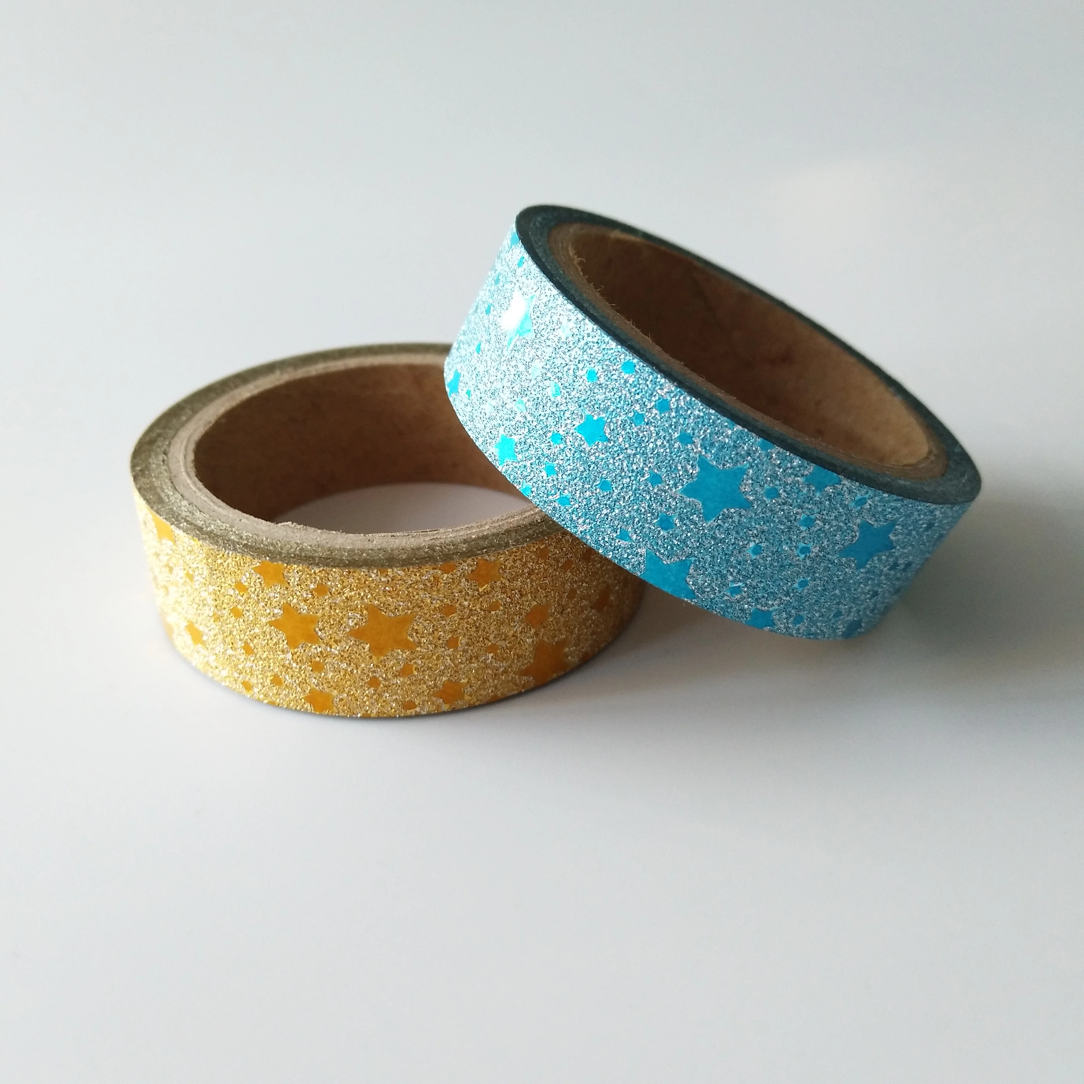 DIY craft glitter adhesive tapes for gift packing
