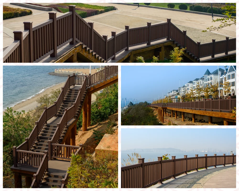 Wood Plastic Composite Fencing WPC Fence Post and Accessory