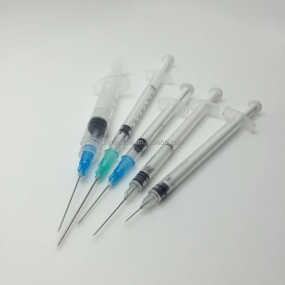 
Front lock self destructive syringe 0.05ml 0.5ml 1ml 2.5ml 3ml 5ml 10ml 
