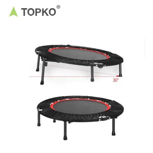TOPKO Reliable Adult Indoor Bungee Cord Jumping Rebounder Gymnastic Fitness Mini Hexagon trampoline
