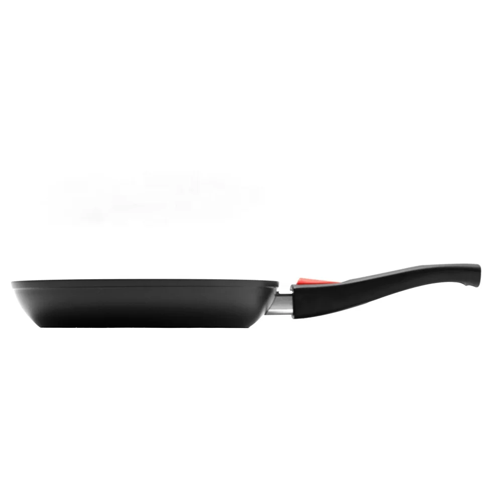 Aluminum forged fry pan with premium nonstick ceramic coating and detachable handle
