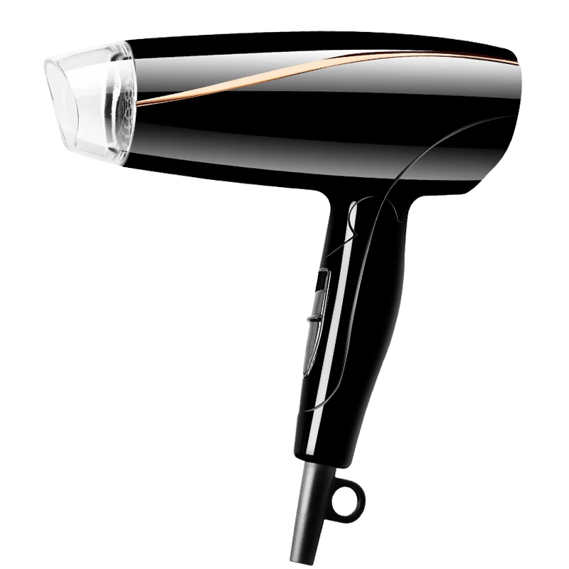 Stylish compact folding hair dryer with concentrator