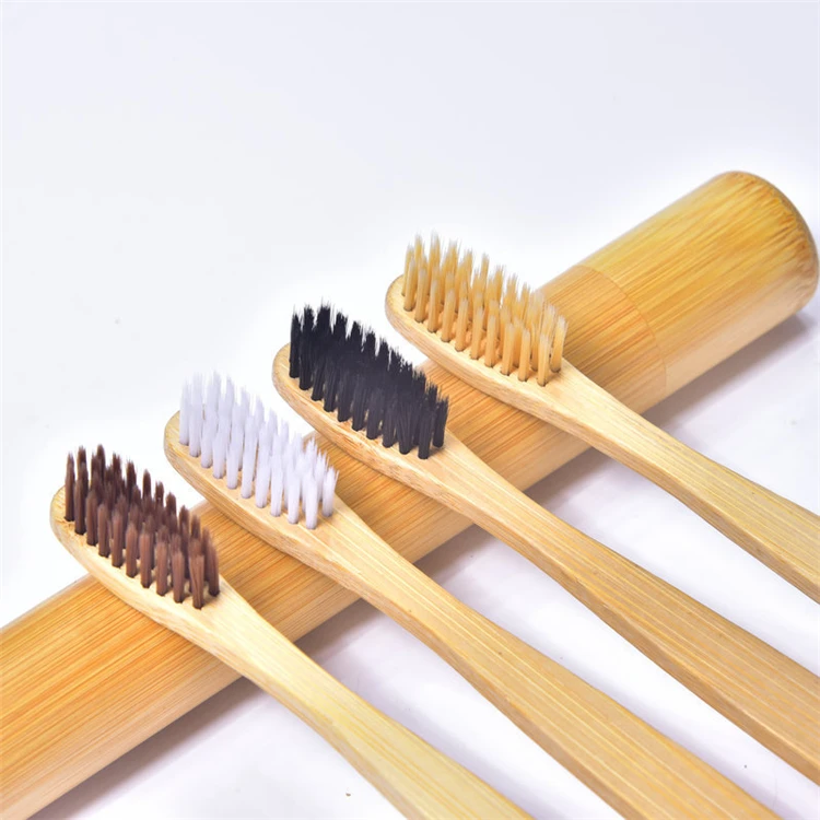 eco	new product ideas 2019 Bamboo Toothbrush Charcoal Bristle zero waste bambus toothbrush bamboo