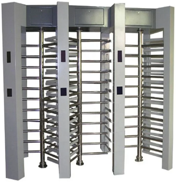 Electronic Full Height Three Channel Automatic Stainless Steel Security Turnstile