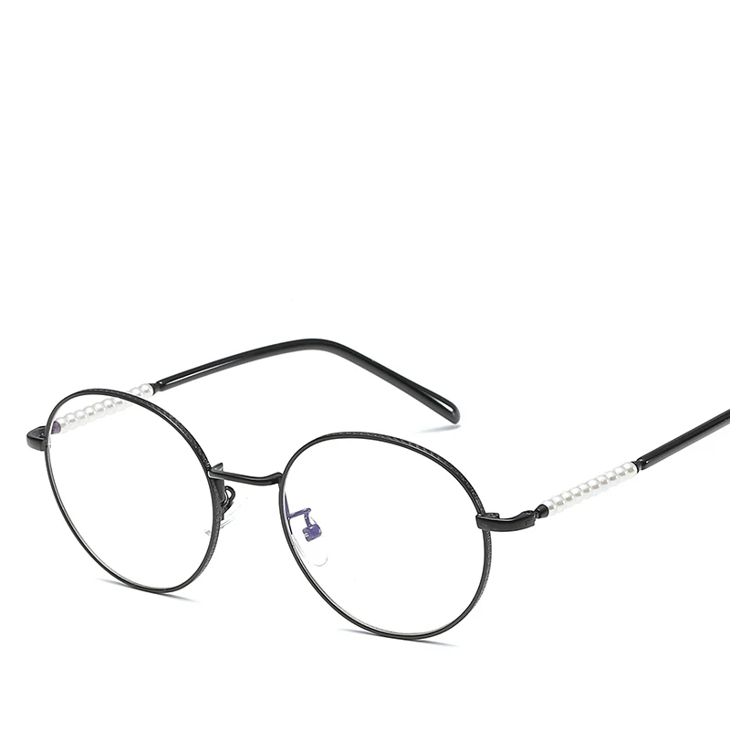 Ultralight Pearl Female Anti Blue Eyeglasses Frames For Women Men Vintage Optical Eyewear