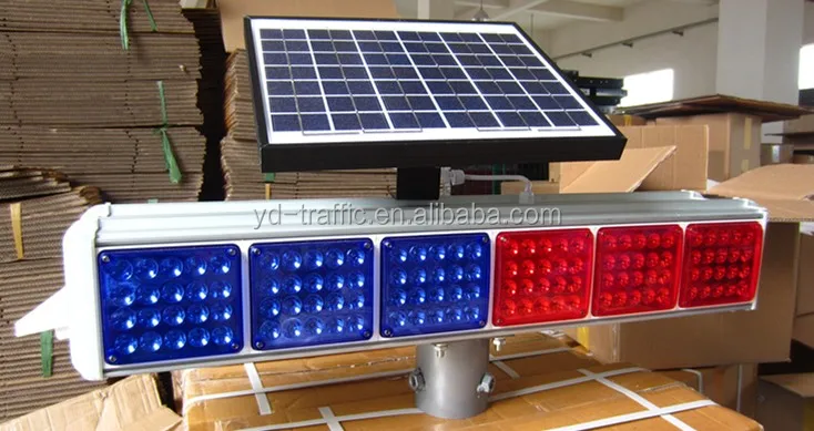 Высокая яркость LED взрыв вспышка трафика предупреждение Солнечный свет мигает сигнальная лампа магнитного мигалками