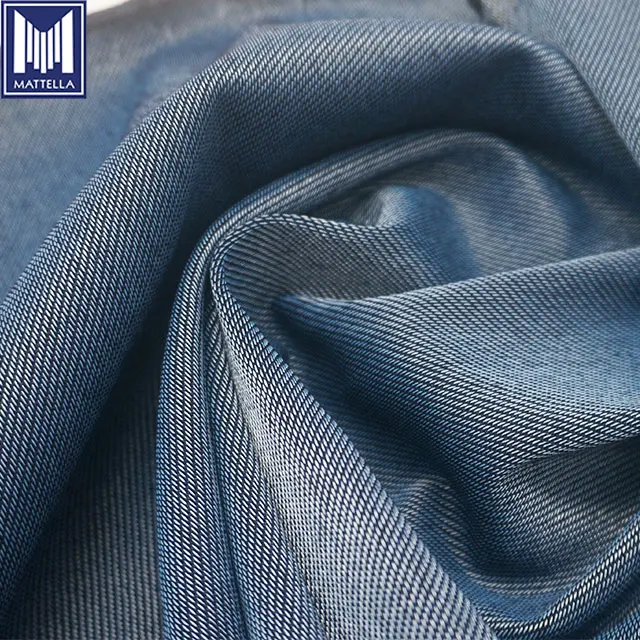 K8563 4 way  warp stretch 4% elastane french terry indigo knitted denim knit fabric wholesale per meter per kilogram
