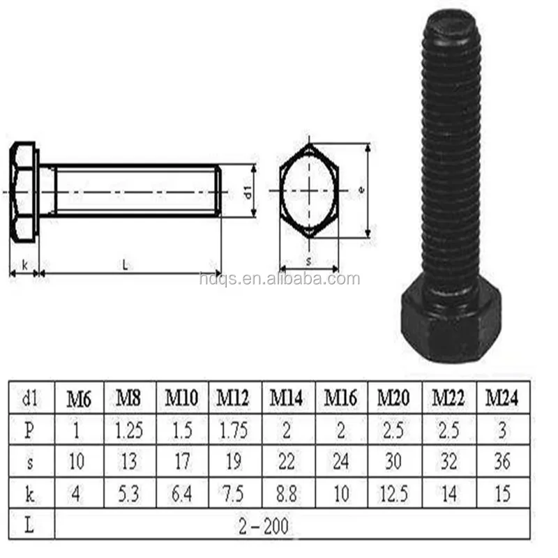 
Large Hexagon Head High Strength Bolts for Steel Structure 