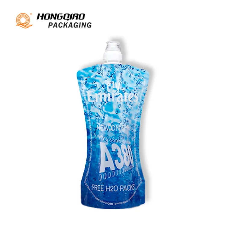 New Free Portable Foldable Spout Pouch Plastic Drinking Water Bags