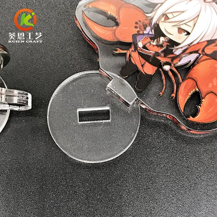 Factory Sale Cheap Promotional Custom Clear UV Printing Acrylic Stand /Standee Keychain Anime