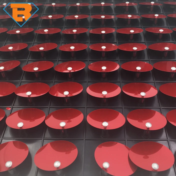 Sparkly Living Signs Fabric Flakes movable reflective exterior Shining advertisement Decorative Sequin Panel Disc Signage Board