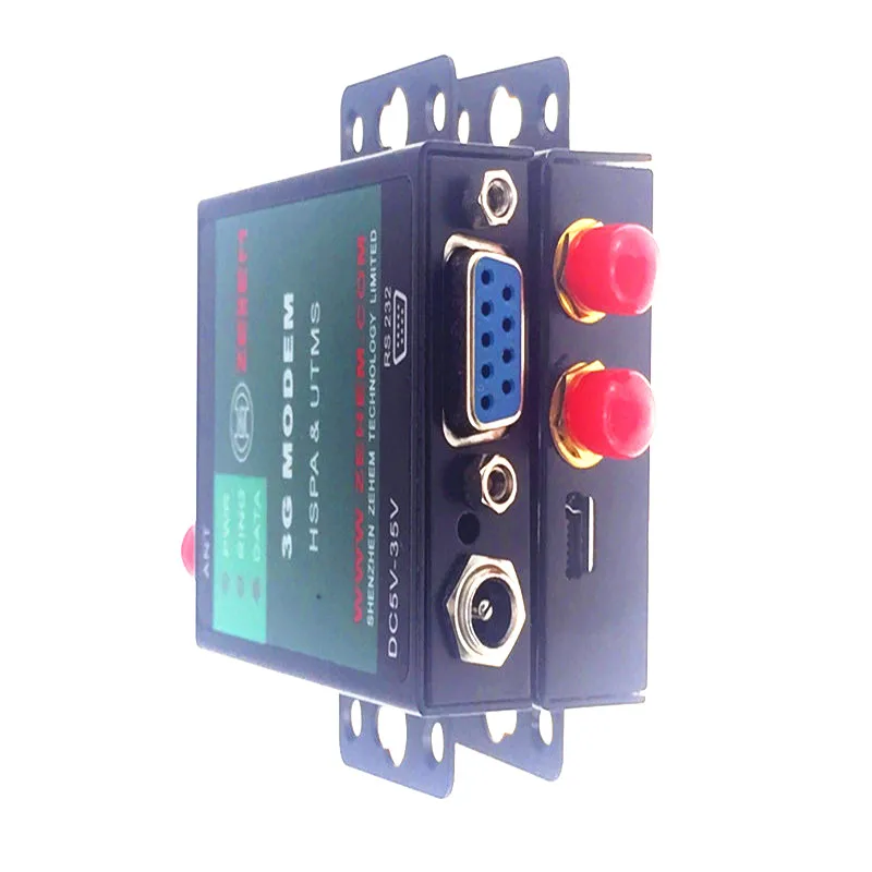 14.4Mbps download and 5.76Mbps upload speed RS232 port 3G UMTS modem with GPS antenna