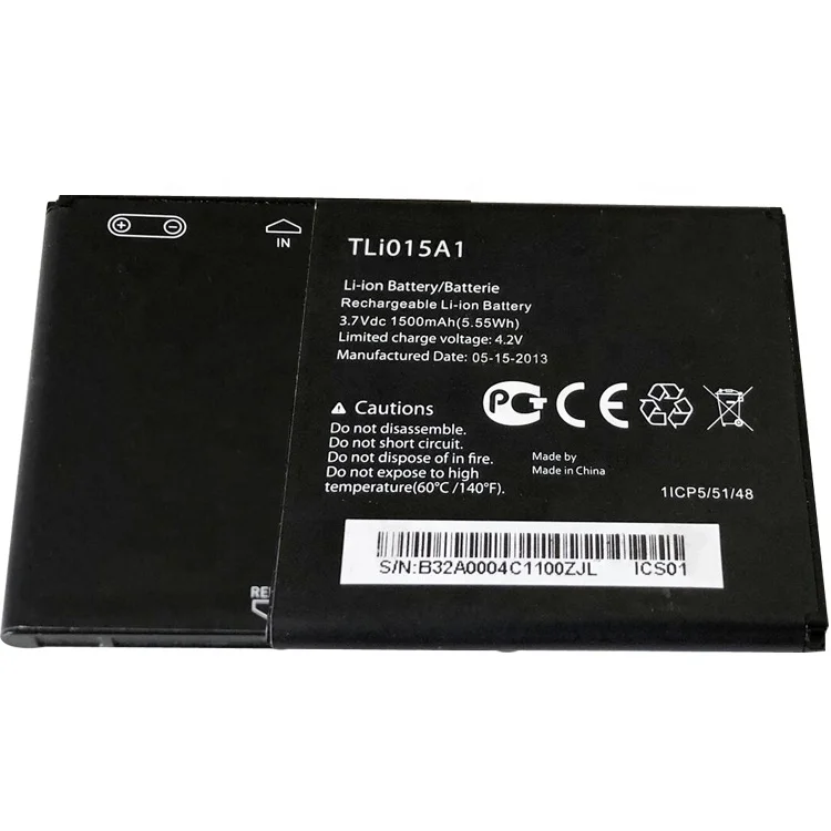 Wholesale Original Li-ion 1500mAh TLi015A1 Mobile Phone Battery for Alcatel One Touch Star 6010D 6010E 6010X OT-918 SS-8