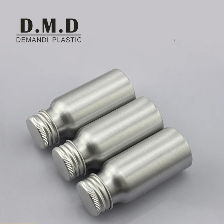 Custom logo 30ML 50ML 100ML 4 oz 120ML 150 ML 200ML 250ML 1oz aluminum bottles with screw cap