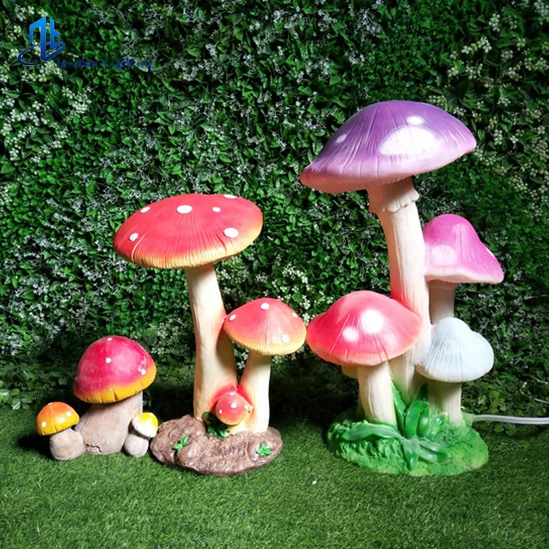 Hot sale 3D mushroom garden light Theme park decorative lamps  Outdoor landscape lighting