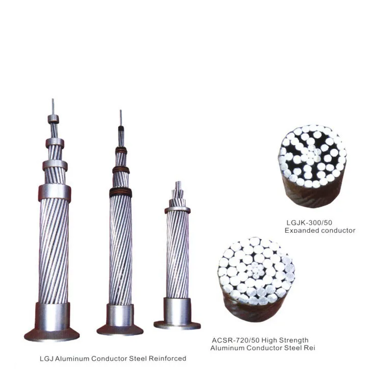 Aluminum Stranded Wire Conductor Steel Reinforced Covered ACSR Cable