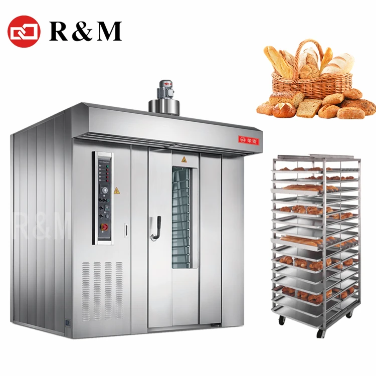 Hot air 32 trays gas trolley turkish oven rotary oven with italy spare parts for rotary oven