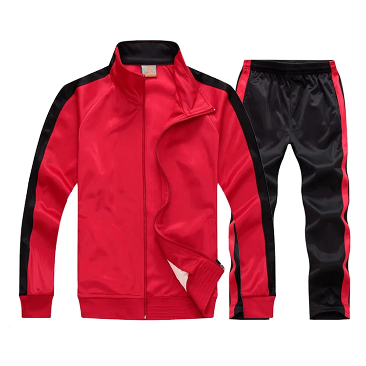 
Wholesale sport slim fit custom latest design plain womens and mens tracksuits 