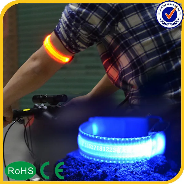 Wholesale Custom Running Safety Strap Reflective LED Armband