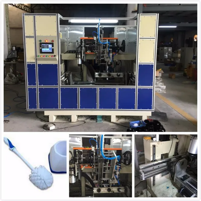 
cheap and 5-axis 3 heads of brush machine 