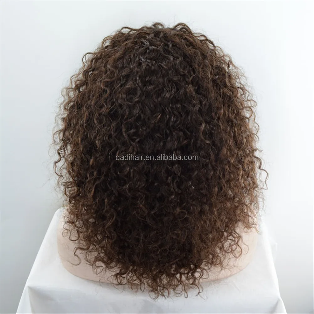 
Blonde kinky curly wigs human hair afro kinky curly lace front wig, all color available 