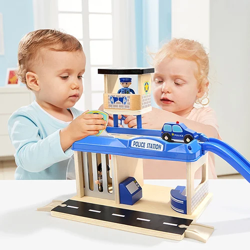 Topbright kids role play police station play set toys 120336