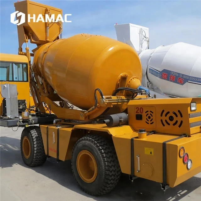 HAMAC good quality 4m3 self-loading mobile concrete mixer