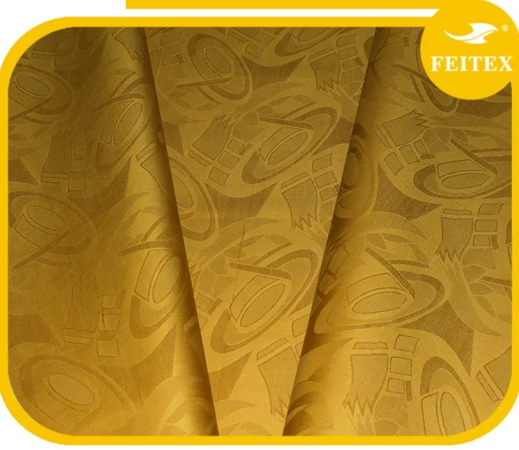 100% cotton guinea brocade African cloth men dress shirts fabric cheap price 10 yards/bag damask bazin riche Feitex