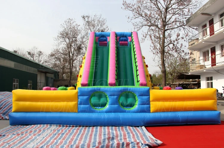 
Commercial garde inflatable rock climbing slide/inflatable dry slide for sale 