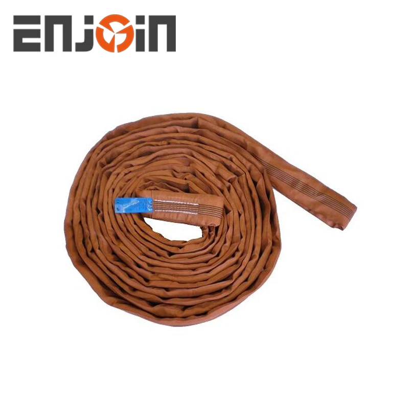 ENJOIN SF 7:1/ 5:1 Custom Weight Lifting Straps Flat Belt Round Slings For Lifting Loads