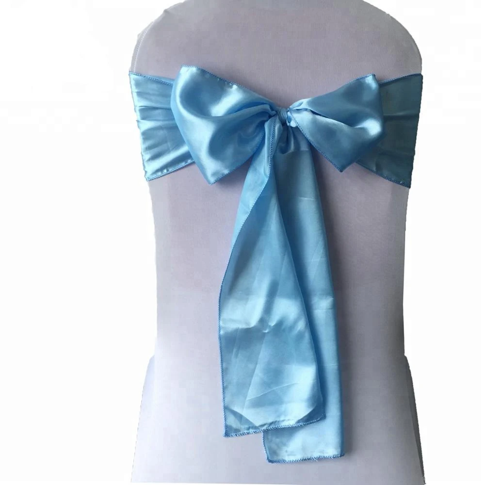 Hot sale cheap tie back chair cover sash blush pink chair sashes