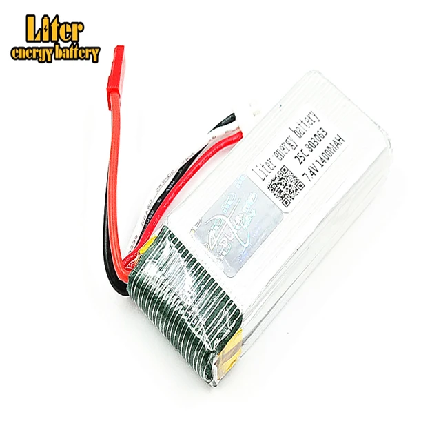 7 4 В 1400 мАч литий-полимерный аккумулятор JST plug 803063 MJX X101 / X102H запасная часть для радиоуправляемого квадрокоптера