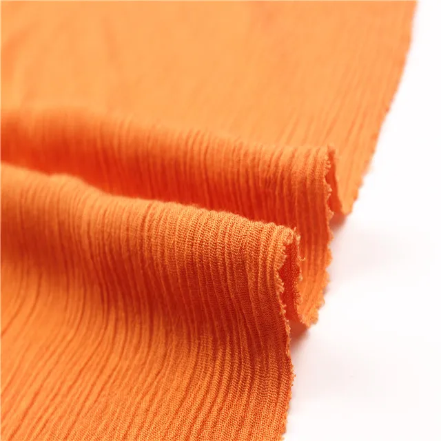 Оптовая Продажа Прозрачный окрашенный район креп тканая ткань для лета