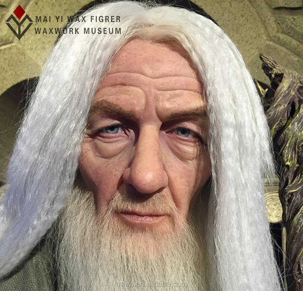 hot sale famous character silicone statue wax action figure Gandalf