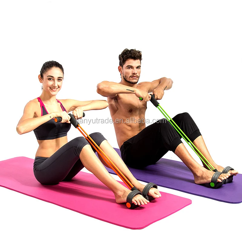waist body tummy trimmer leg step fitness exerciser pull up resistance bands