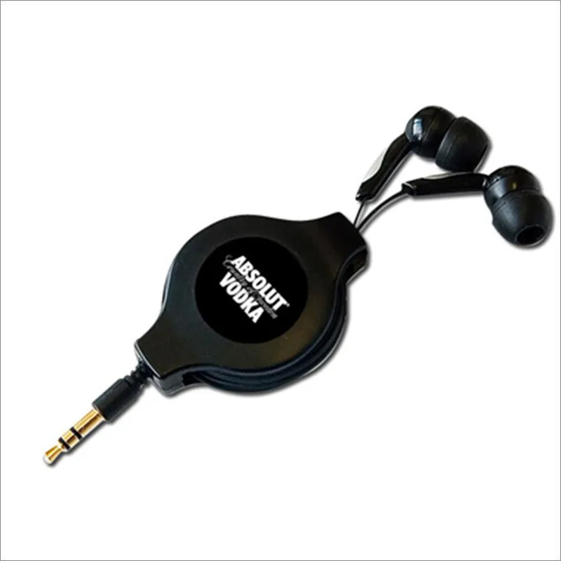 2018 New retractable earbud promotion earphones white disposable earpieces