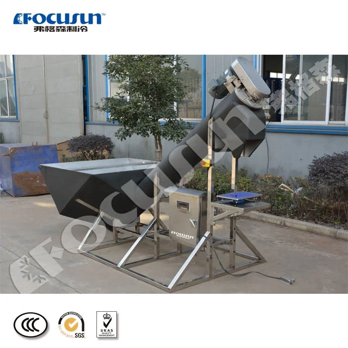 Focusun semi-automatic cube ice packaging machine for different kinds of ice