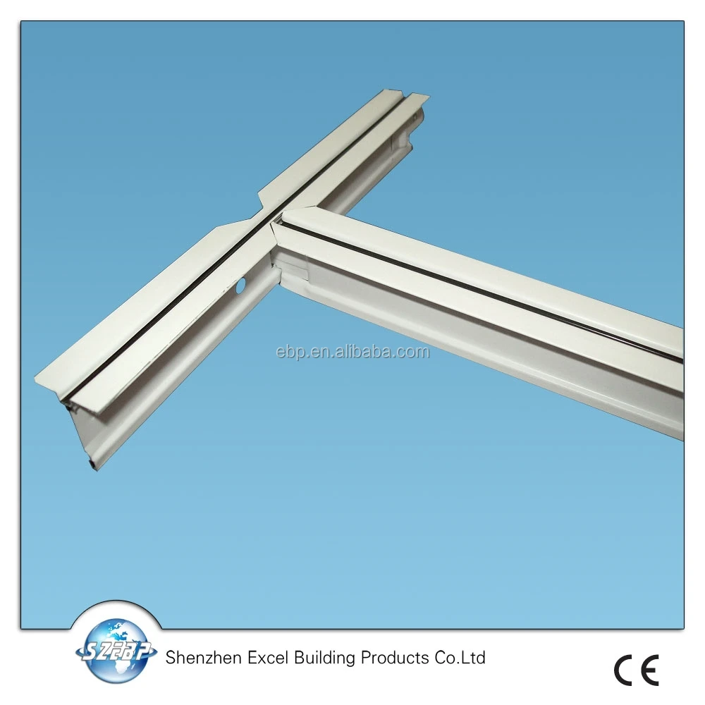 
Exposed ceiling system groove t grid, Ceiling keel groove t grid, Metal t grid 