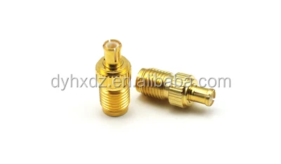 Brass gold-plated SMA Male plug to IPEX /U.FL/UFL Male Connector Straight